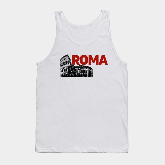 Roma (Italy) Tank Top by Paskwaleeno